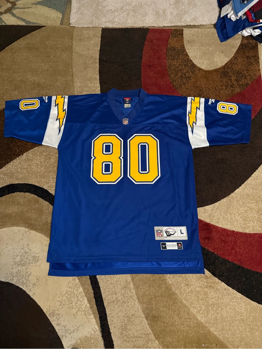 San Diego Chargers rare vintage football jersey Kellen Winslow size L